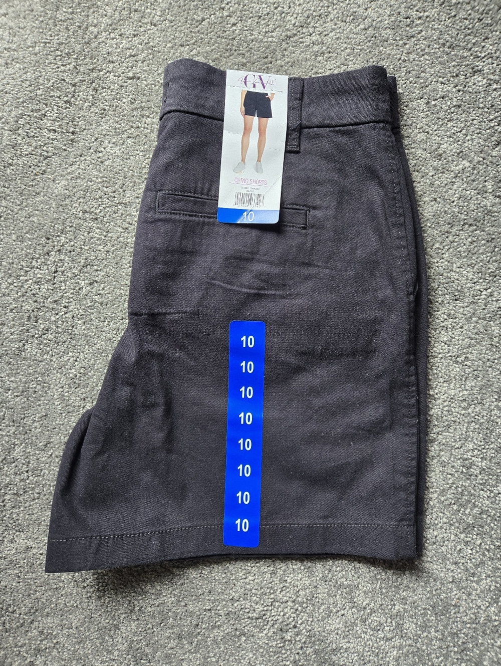 Gloria Vanderbilt Black Chino Shorts